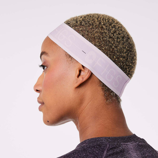 Lavender Haze Elastic Headband With Buttonholes