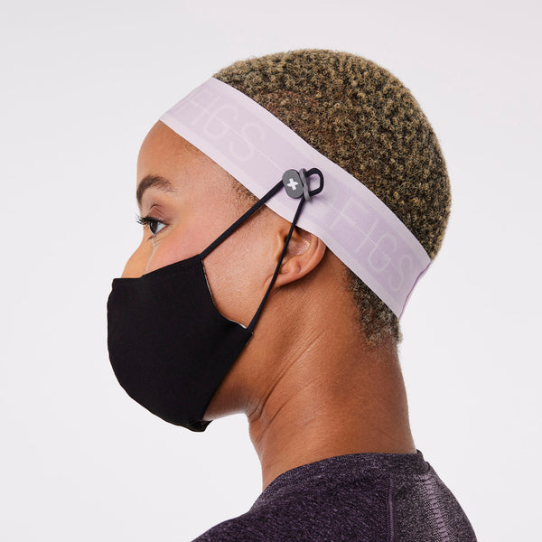 Lavender Haze Elastic Headband With Buttonholes