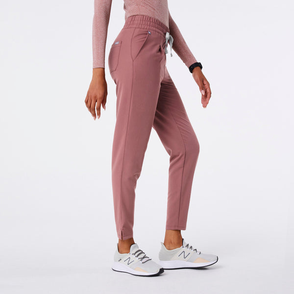 women's Mauve High Waisted Lille Tapered - Tall Scrub Pant
