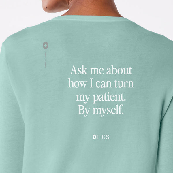 women's Seaglass Turn Patient By Myself Supersoft - Longsleeve Underscrub