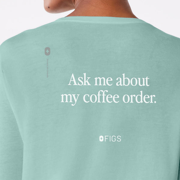 women's Seaglass Coffee Order Supersoft - Longsleeve Underscrub