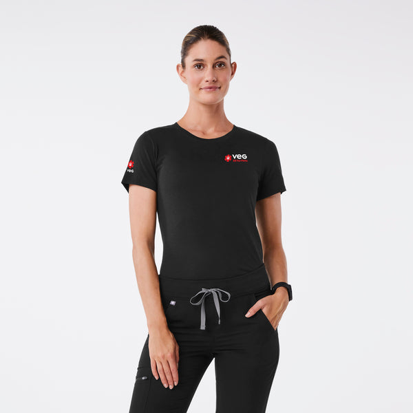 women's Black VEG Supersoft - Shortsleeve Underscrub