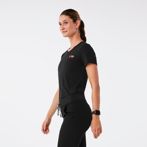 women's Black VEG Supersoft - Shortsleeve Underscrub