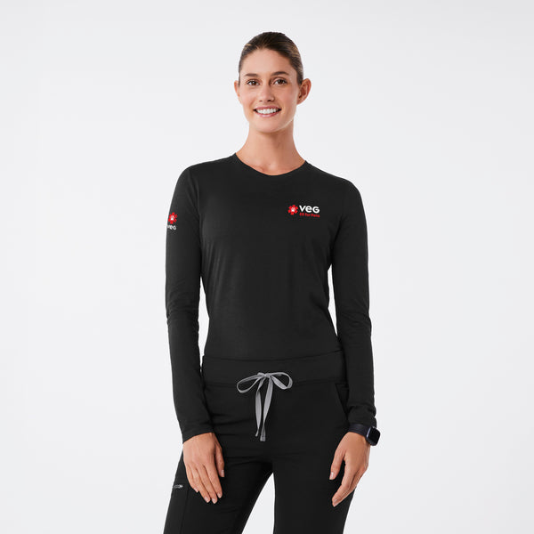 women's Black VEG Supersoft - Longsleeve Underscrub