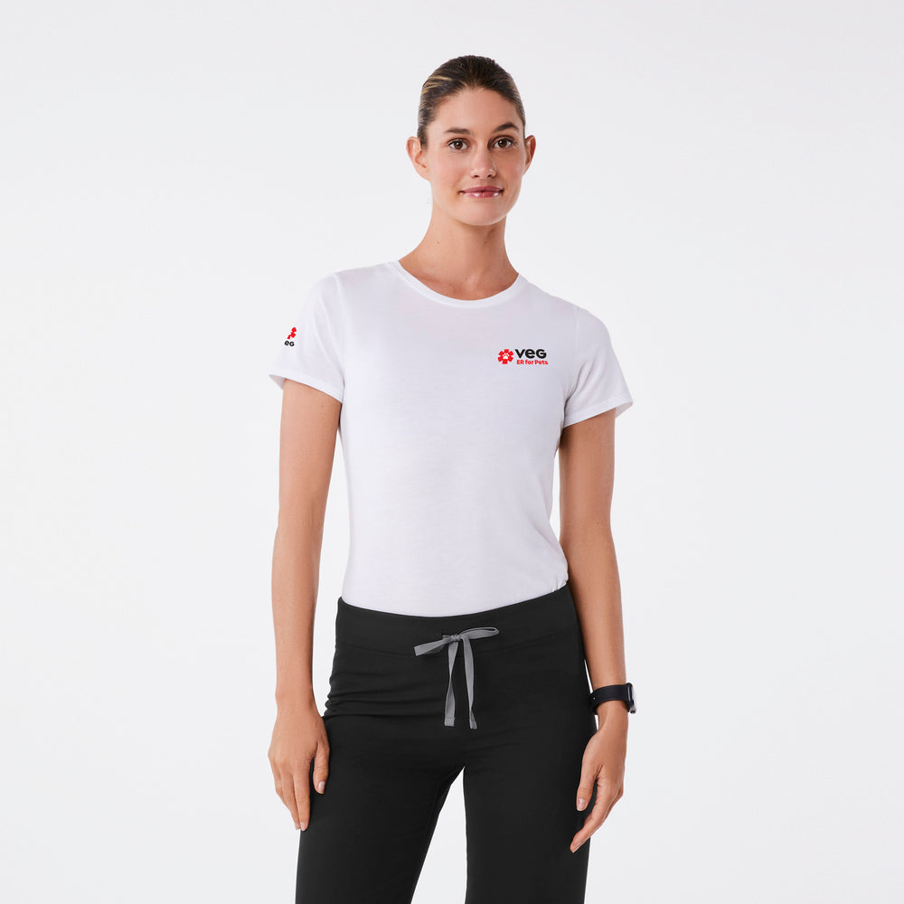 women's White VEG Supersoft - Shortsleeve Underscrub