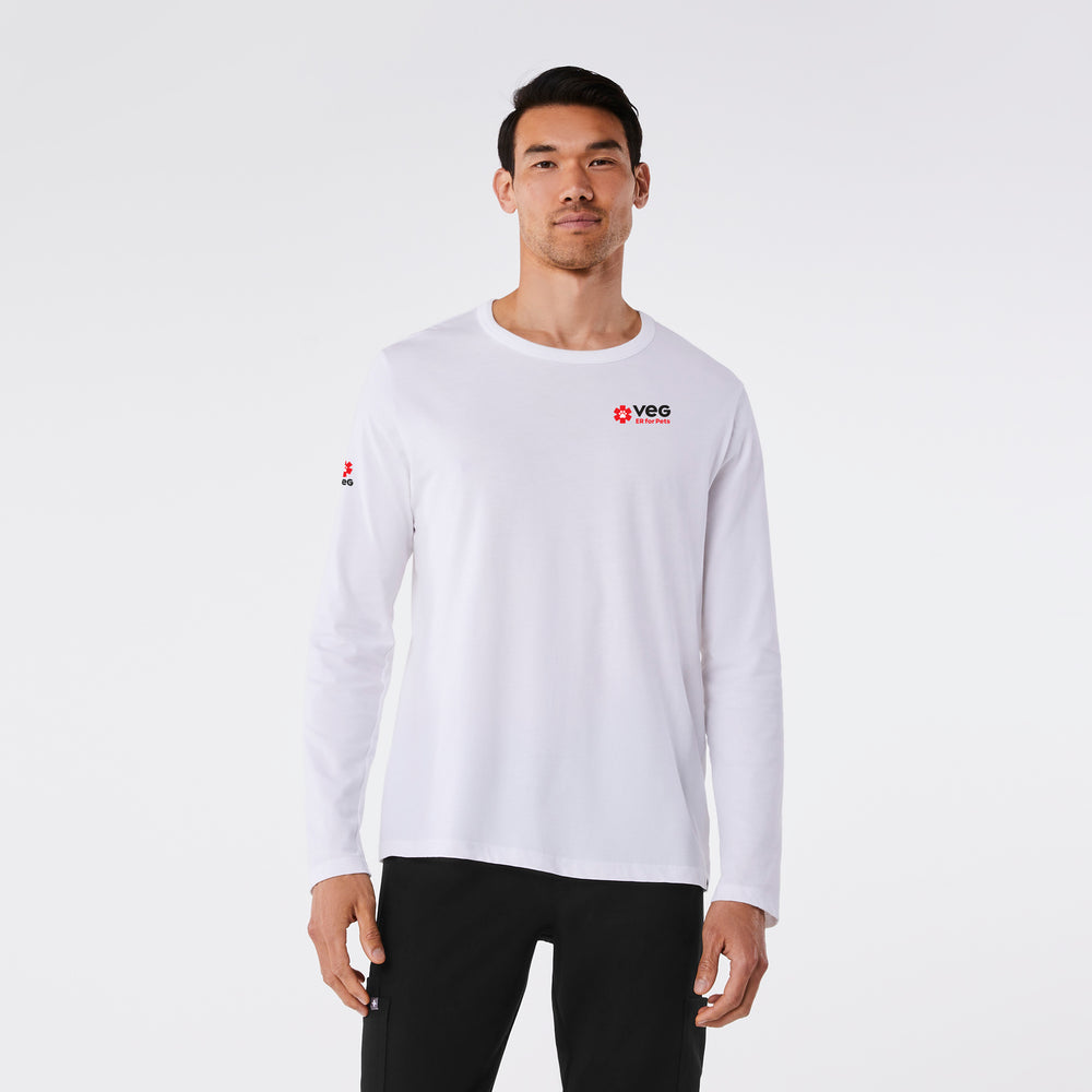 men's White VEG Supersoft - Longsleeve Underscrub