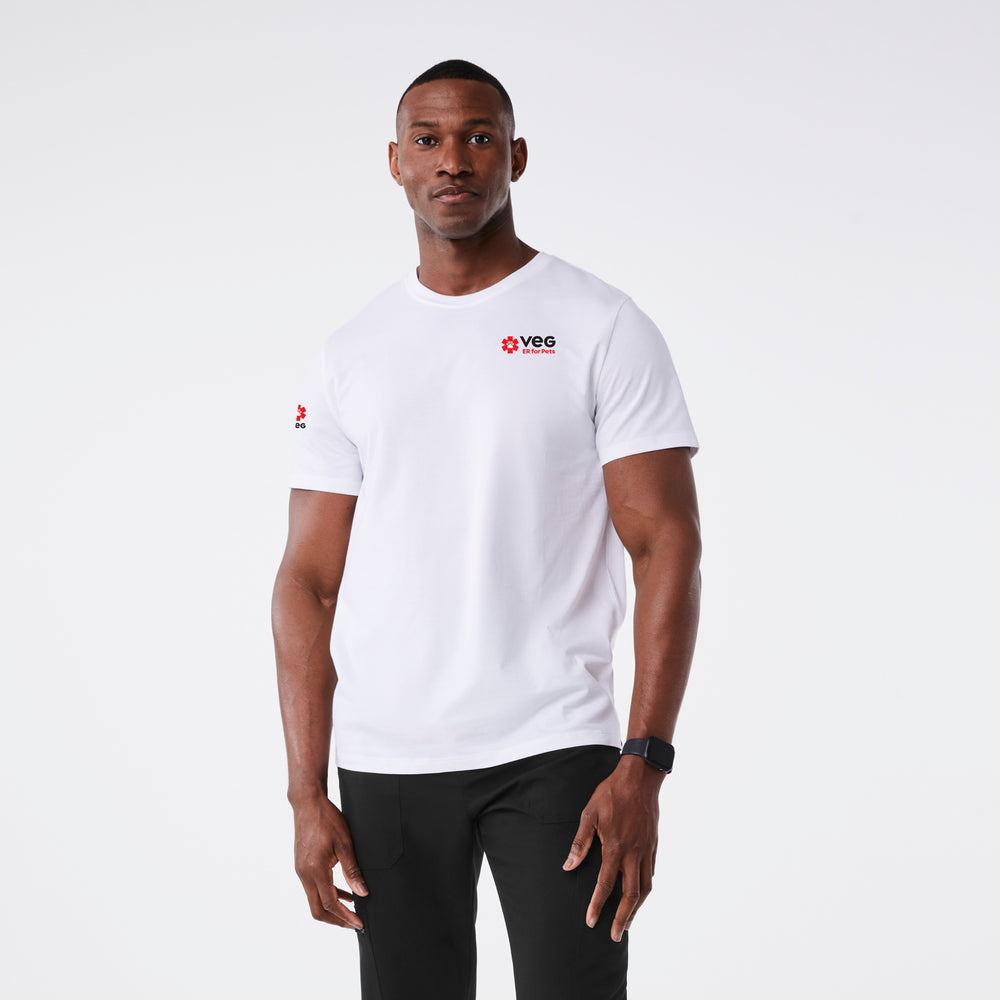 men's White VEG Supersoft - Shortsleeve Underscrub