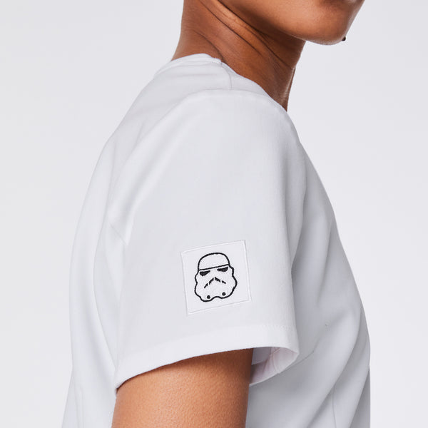 women's STAR WARS Stormtrooper White V-Neck - Scrub Top™
