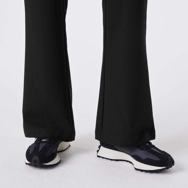women's Black Cordova High Waisted Flare - Tall Scrub Pant