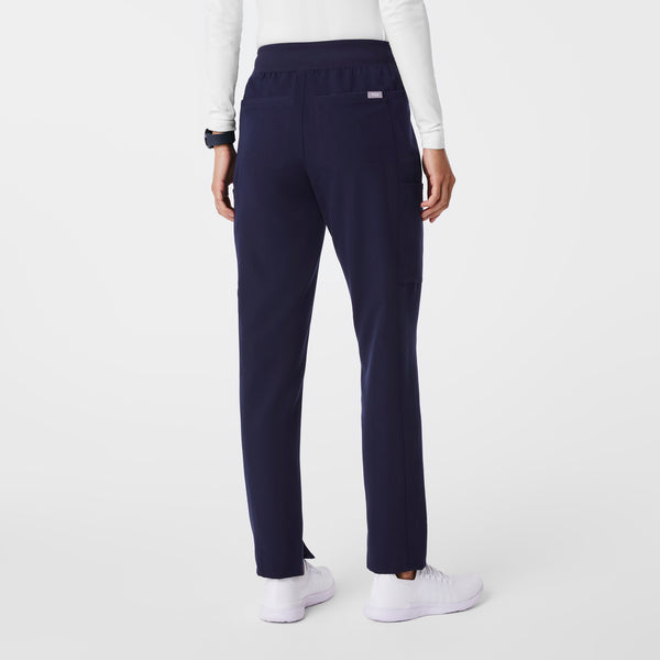 women's Navy Mayfair High Waisted - Tall Skinny Tapered Scrub Pant