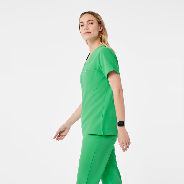 women's Emerald Catarina Petite - One-Pocket Scrub Top™