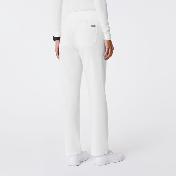 women's Optic White High Waisted Livingston - Tall Basic Scrub Pant™