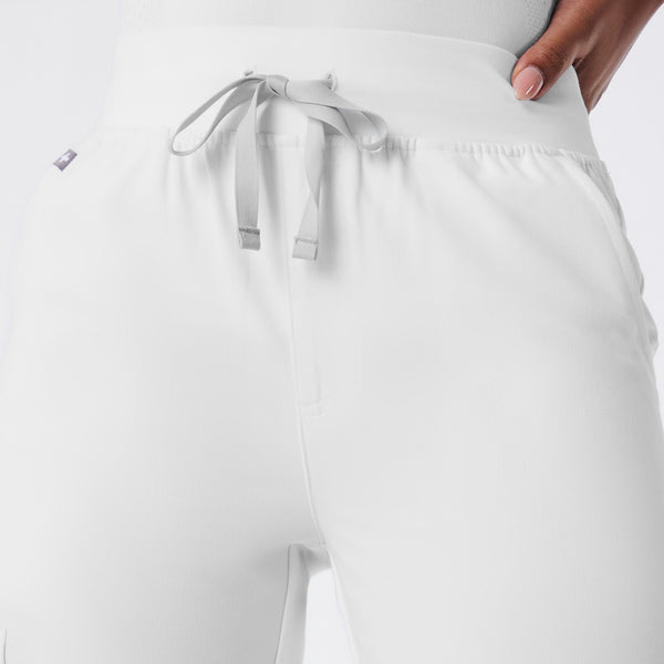 women's Optic White High Waisted Zamora - Jogger Scrub Pant™