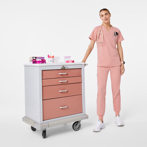 women's Pink Sand Catarina Petite  - One-Pocket Scrub Top™