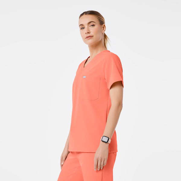 women's Sunset Drift Catarina - One-Pocket Scrub Top™