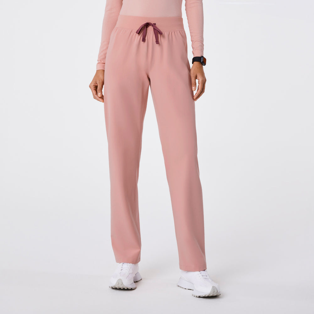 women's Pink Sand High Waisted Livingston - Tall Basic Scrub Pant™