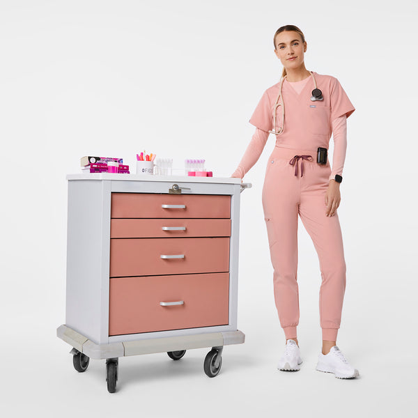 women's Pink Sand High Waisted Zamora - Tall Jogger Scrub Pant™