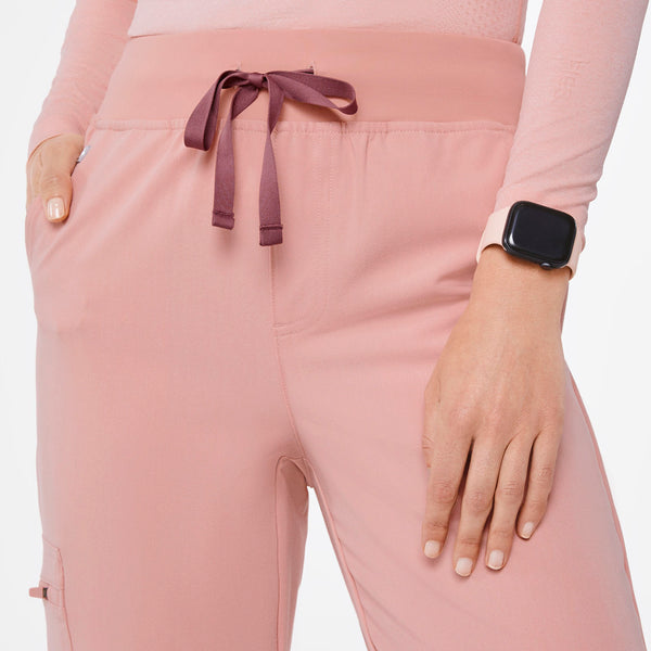 women's Pink Sand High Waisted Zamora - Tall Jogger Scrub Pant™