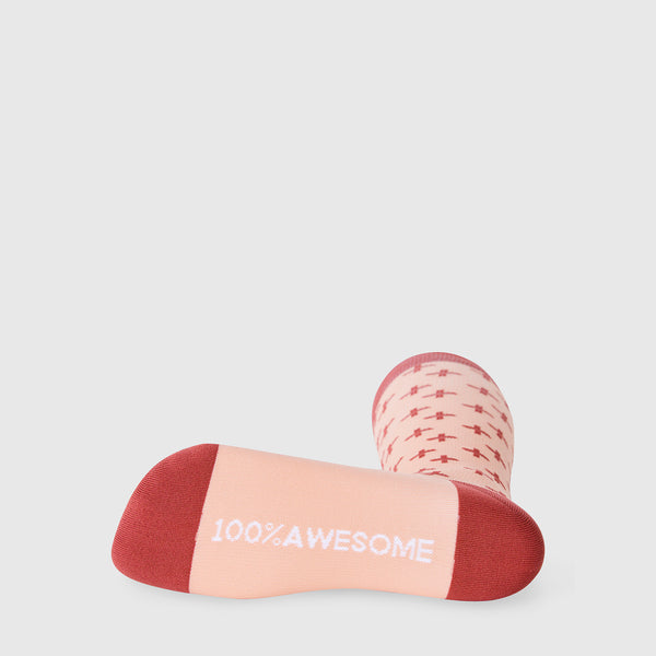 women's Pink Sand Repeat Cross - Compression Socks