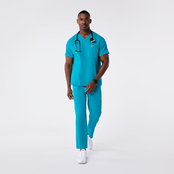 men's Teal Chisec - Three-Pocket Scrub Top™