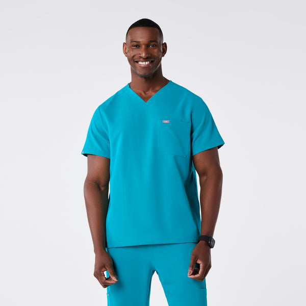 men's Teal Chisec - Three-Pocket Scrub Top™