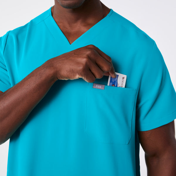 men's Teal Chisec - Three-Pocket Scrub Top™