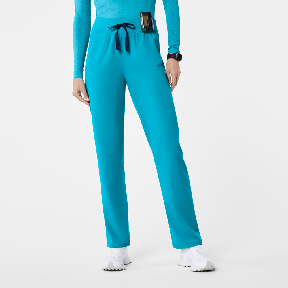 women's Teal High Waisted Livingston - Basic Scrub Pant™