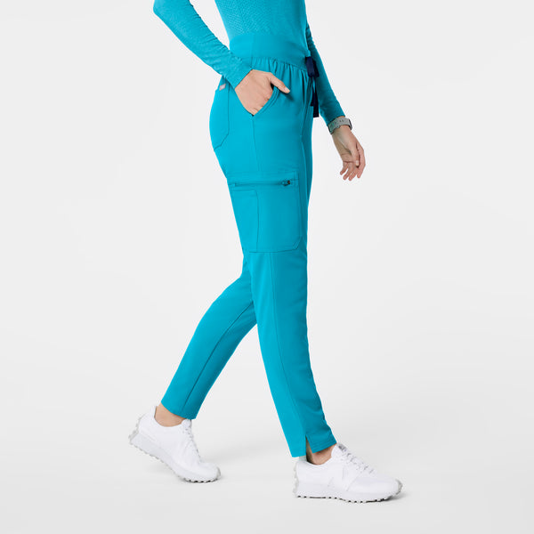 women's Teal High Waisted Yola - Tall Skinny Scrub Pant™