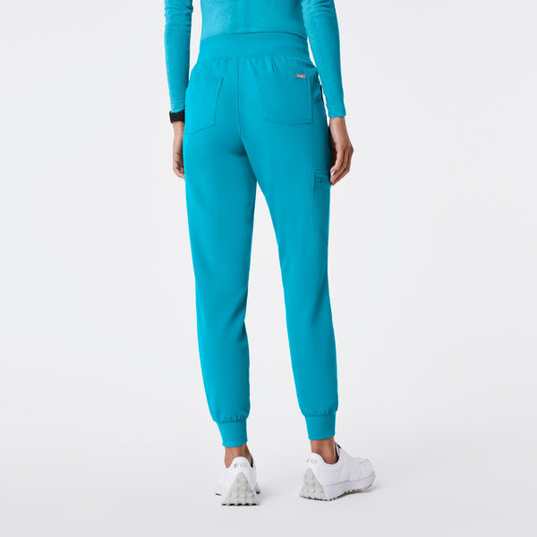 women's Teal High Waisted Zamora - Jogger Scrub Pant™