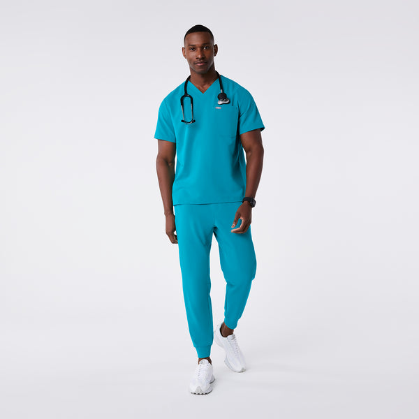 men's Teal Leon - Three-Pocket Scrub Top™