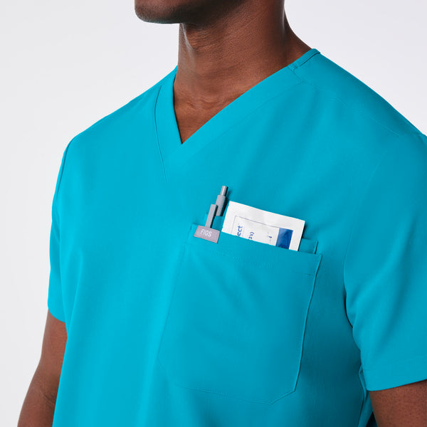 men's Teal Leon - Three-Pocket Scrub Top™