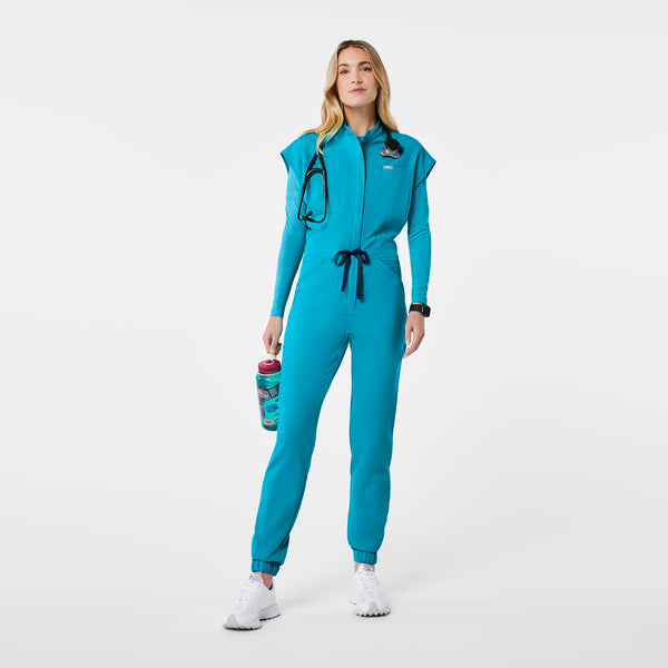 women's Teal Rafaela - Cargo ScrubJumpsuit™