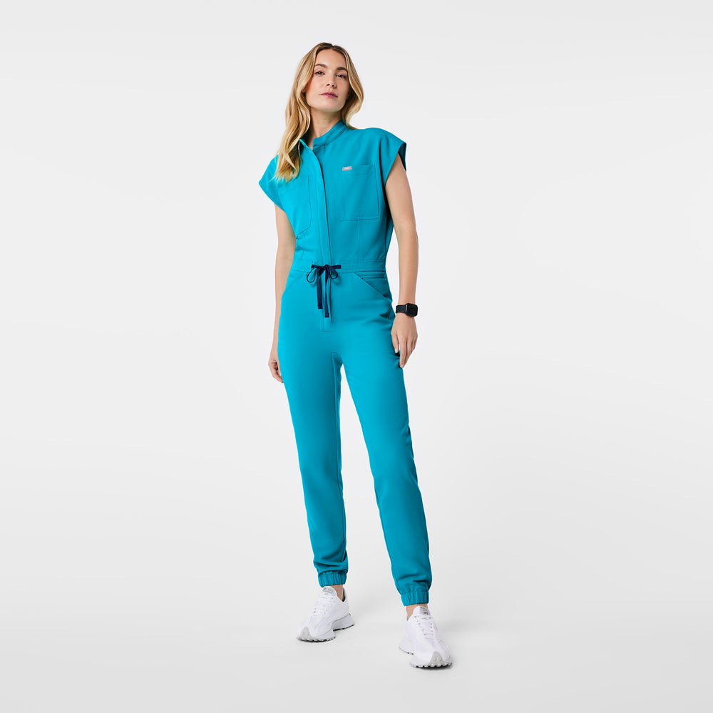 women's Teal Rafaela - Cargo ScrubJumpsuit™