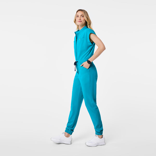 women's Teal Rafaela - Cargo ScrubJumpsuit™