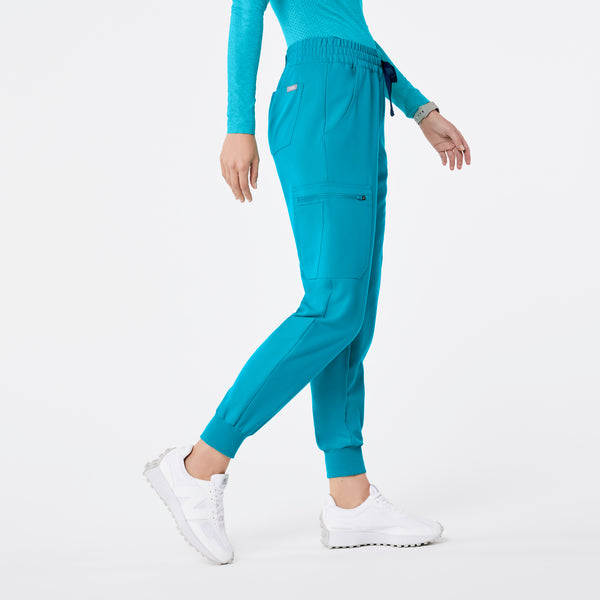 women's Teal Uman Relaxed - Jogger Scrub Pant