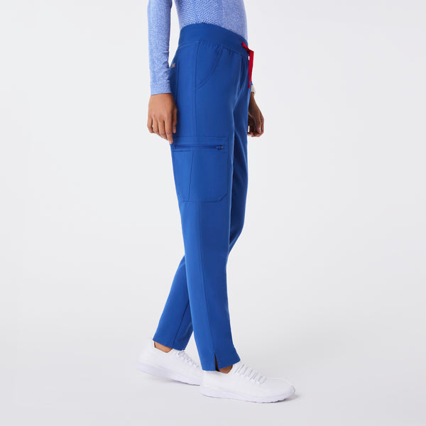 women's Winning Blue High Waisted Yola - Petite Skinny Scrub Pant™