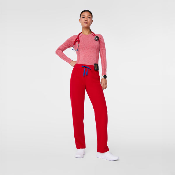 women's Winning Red High Waisted Livingston - Tall Basic Scrub Pant™