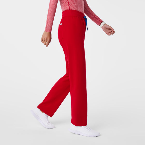 women's Winning Red High Waisted Livingston - Petite Basic Scrub Pant™