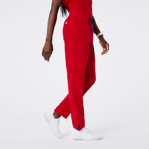 women's Winning Red High Waisted Yola - Petite Skinny Scrub Pant™