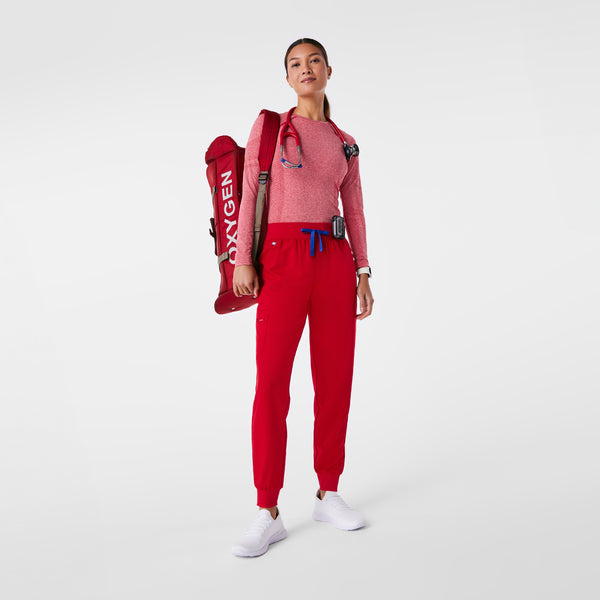women's Winning Red High Waisted Zamora - Tall Jogger Scrub Pant™