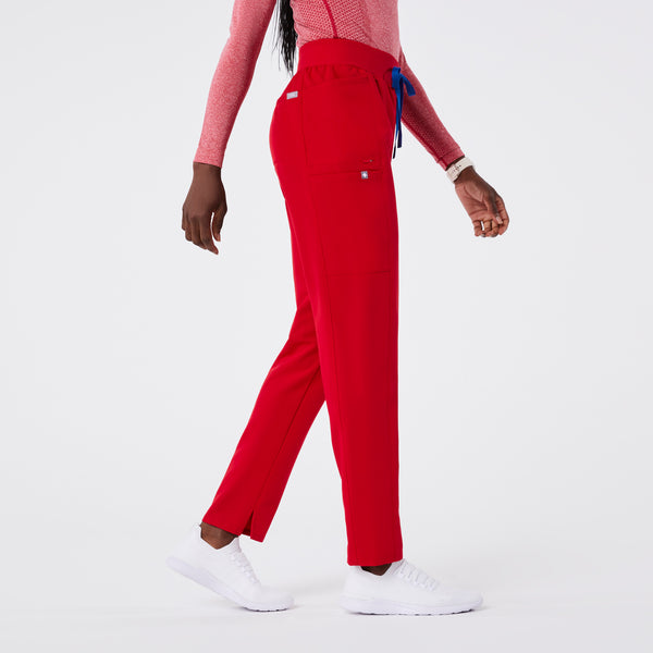 women's Winning Red Mayfair High Waisted - Tall Skinny Tapered Scrub Pant