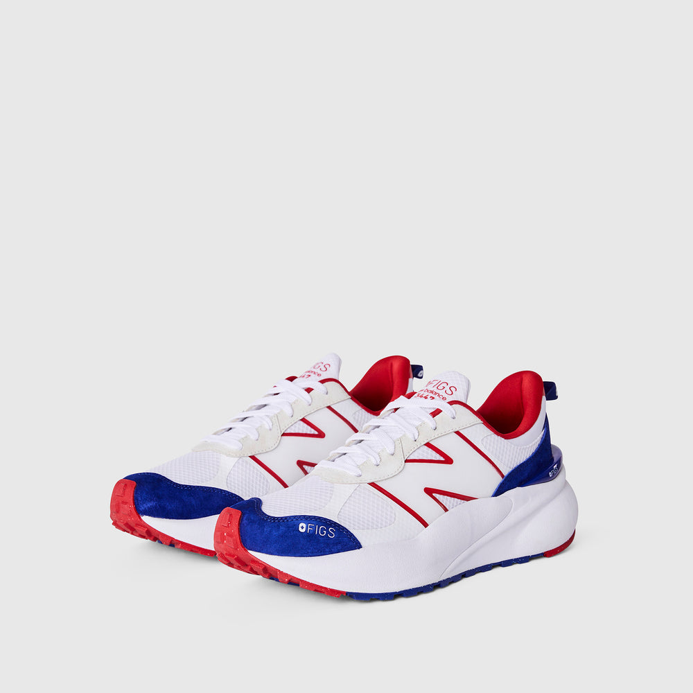 unisex White FIGS | New Balance 3447