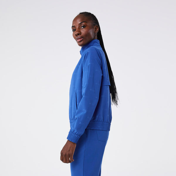women's Winning Blue On-Shift Embossed - Scrub Jacket™