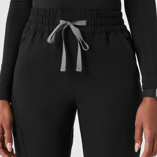 women's Black High Waisted Dowa - Petite Scrub Pants
