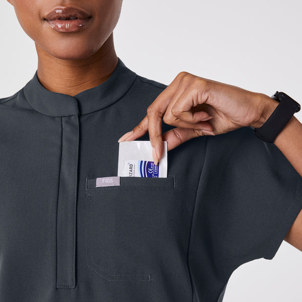 women's Dark Harbor Montex - Mock Neck Scrub Top