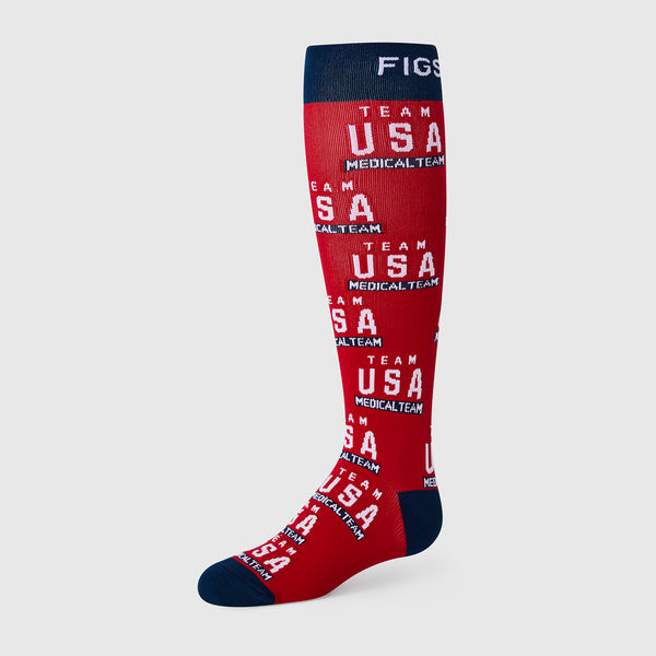 women's Team USA Red FIGS x Team USA  - Compression Socks