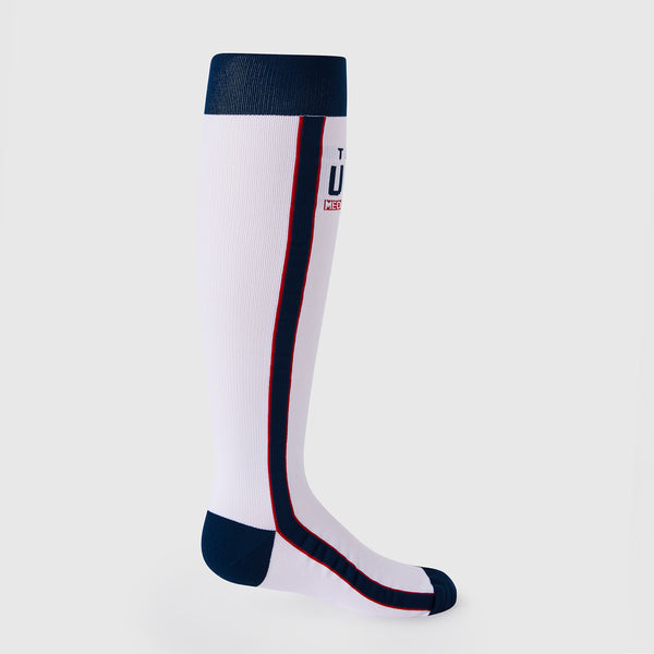 women's Optic White FIGS x Team USA Stripe - Compression Socks