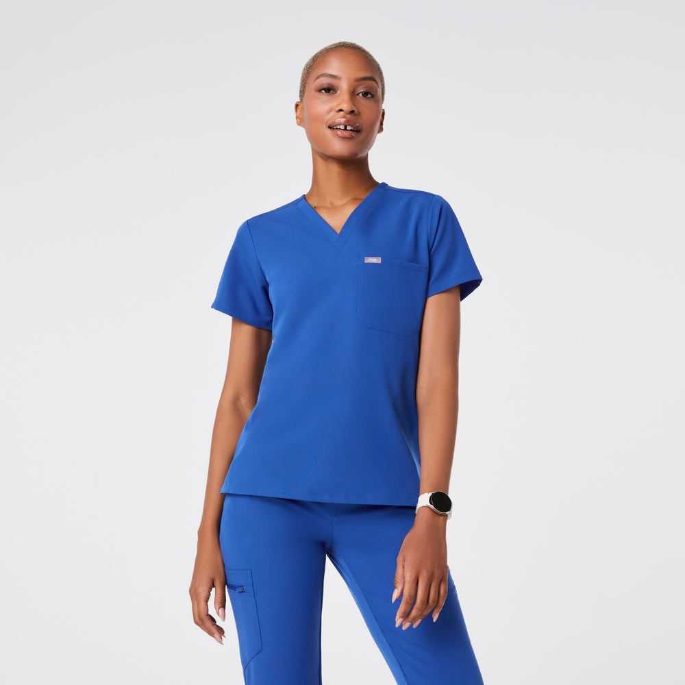 women's Winning Blue Catarina - One-Pocket Scrub Top™