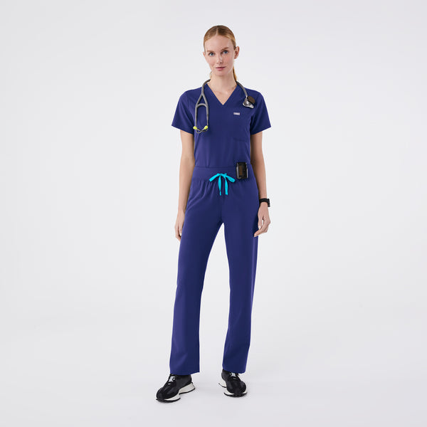 Women's Sapphire Livingston High-Rise- Petite Straight-Leg Scrub Pant™