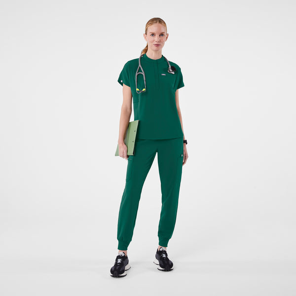 Women's Hunter Green Montex Relaxed Scrub Top